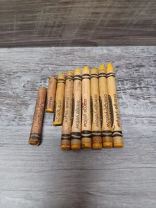 Crayola Crayons Retired Orange-Yellow Lot USED (9) - Picture 1 of 1