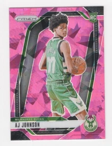 2024-25 PRIZM BASKET ROSA GHIACCIO PRIZM RC AJ JOHNSON MILWAUKEE BUCKS #251 - Foto 1 di 2