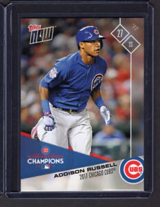 2017 Topps Now Cubs Postseason Set Addison Russell #PS-115