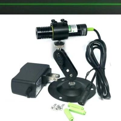 JOLOOYO 532nm 30mW Focus Line Laser Module Locator Green Diode 18x75mm with 5V Adapter