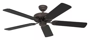 Ceiling Fan Living Room Fan Large Vintage Classic Royal Braun Black 132 CM - Picture 1 of 3