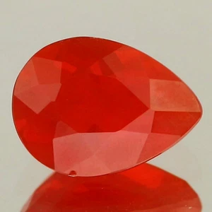 Video_0.60cts_Mexico_Natural Fire Opal_Vivid Orangish Red Hue_Pear Cut_GM899 - Picture 1 of 2