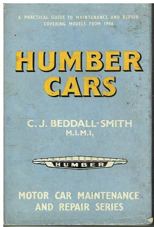 HUMBER HAWK MkI-VI SI-II SNIPE SI SUPER SNIPE MkI-IV SI-III '46-61 REPAIR MANUAL - Image 1 of 1