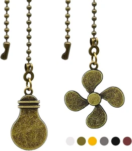 Ceiling Fan Chain Extender Light Pull Chain Set, 12 Inch Ornaments Extension Cha - Picture 1 of 6