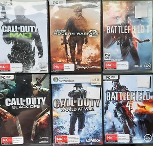 PC GAME Call OF Duty Battlefield Modern Warfare Shooter Windows PC Game Bundle - Picture 1 of 9