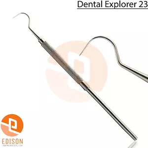 Dental Explorer 23 Probe Hook Tip Tartar Remover Single End Lab Pick Tools - Picture 1 of 1