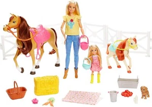 Hugs N Horses - playset Barbie and Chelsea and 2 horses - Picture 1 of 3