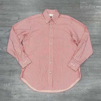 J. McLaughlin Button Down Shirt Men Medium Classic Blazer Stripe Long Sleeve NWT - Image 1 of 4