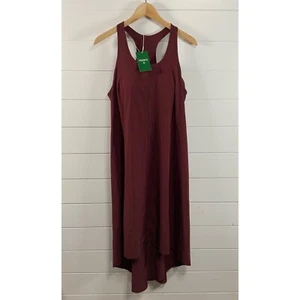 Halara Womens Breezeful Racerback High Low Quick Dry Dress M NWT Red Athleisure - Picture 1 of 14