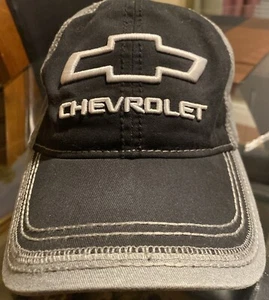 Chevrolet Embroidered Baseball Hat Official GM Gray and Black and White 2021 - Picture 1 of 7