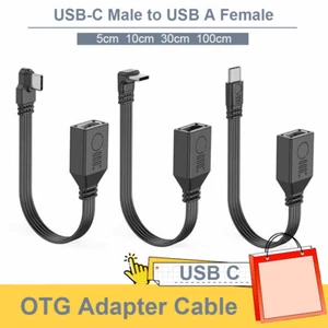 Type C Cable Adapter OTG USB-C Male to USB A Female Data Connector 5cm - 100cm - Photo 1 sur 11
