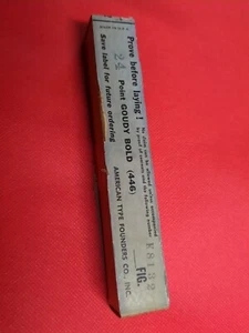 New open box Letterpress Lead Type 24 Pt. Goudy Bold - ATF Series #446 Vintage - Picture 1 of 12