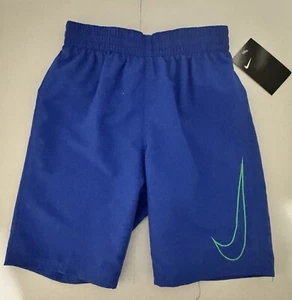 Nike Boys Blue Logo Swim Trunks NWT (M 10/12 ) - Picture 1 of 3
