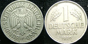 1950 Alemania 1 MARCA F - Imagen 1 de 1