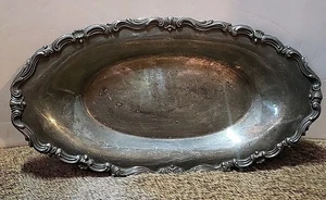 F.B. Rogers Silver Co 6013 serving tray good condition 12 ¾” L x 7” W x 1 ¼” - Picture 1 of 7
