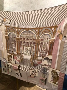 HERMES Carre 90 Grand Theatre Nouveau Silk Scarf W/Tags No Box Used Excellent. - Picture 1 of 6