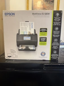 Epson Workforce ES-580W Wireless Color Duplex Desktop Document Scanner - Sealed - Picture 1 of 5