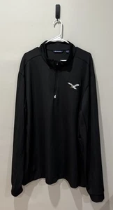 Cutter & Buck Philadelphia Eagles 1/4 Zip Men’s Size 3XL Tall Black Football - Picture 1 of 4