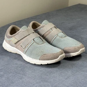 Vionic Ema Walking Shoes Sneakers Women's Size 8.5 Aqua Gray Orthotic Adjustable - Picture 1 of 10