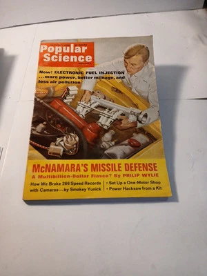 Popular Science Magazine Vintag January 1968 Fuel Injection Philip Wylie Missle - Image 1 of 3
