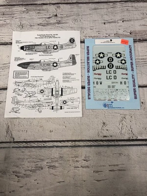 SUPER ESCALA 1/48 P-51D MUSTANG ASES (GUMPY/MOONBEAM McSWINE) CALCOMANÍAS 48-593 Nuevas Foto 1 de 4