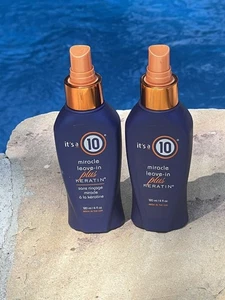 2x It's a 10 Haircare Miracle Leave-In Plus Keratin 4oz Conditioner Missing Tops - Picture 1 of 12