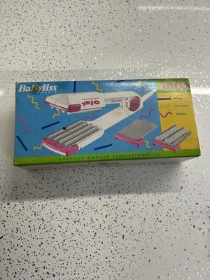 90s Vintage BaByliss Crimping Trio Hair Styler | Retro Triple Crimper Iron - Image 1 of 3