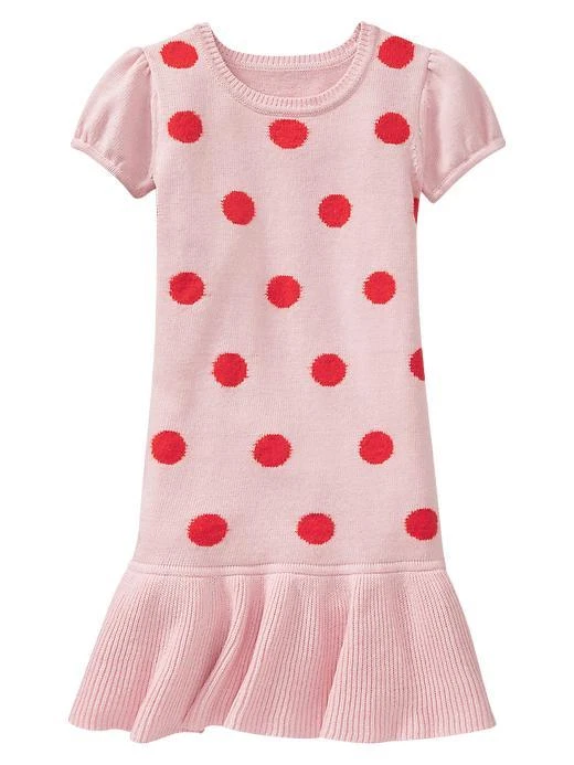 VESTIDO MANGA ABULLONADA LUNARES NARANJA ROSA PURO GAP NIÑAS ORG. $39,95 talla 12 nuevo con etiquetas Foto 1 de 1