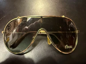 Vintage Coors Aviator Sunglasses Gold Tone Frame - Picture 1 of 5