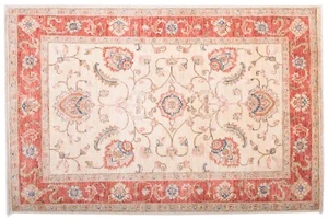 Afghan Ferahan Ziegler 100x150 Teppich Handgeknüpft Rot Blumenmuster - Picture 1 of 7