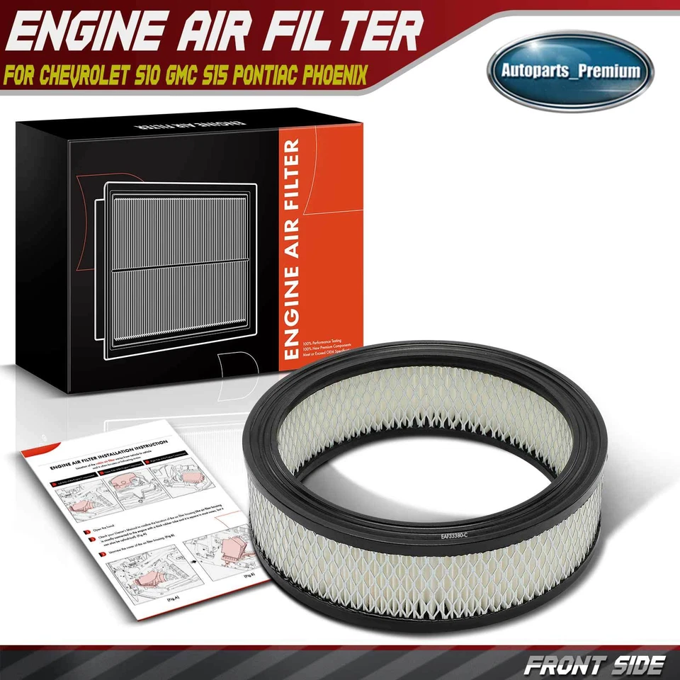 Filtro de aire del motor para Chevrolet Celebrity S10 Blazer GMC Safari Pontiac Phoenix Foto 1 de 4