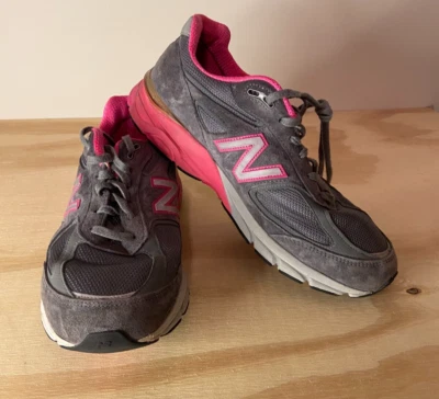New Balance 990v4 Mujer W990GP4 Zapatos para Correr Gris Rosa 11 Hechos en EE. UU. Foto 1 de 4