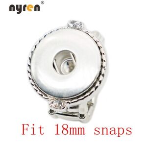 Ginger Snap Charms Ring Multi Styles Fit 12/18mm Snap Button For Snap Jewelry
