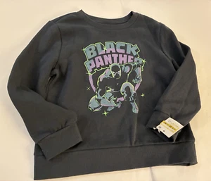 Marvel boys black Panther sweatshirt size 5T - Picture 1 of 2