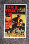 Dick Tracy épisode 2 carte de lobby affiche de film The Bridge of Terror