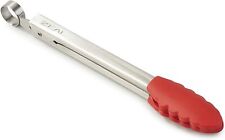 Zeal Silicone Cooks Tongs Mini Heat Resistant Red J141 20cm 8"