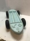Vintage 1960's toy race car Boat light blue long