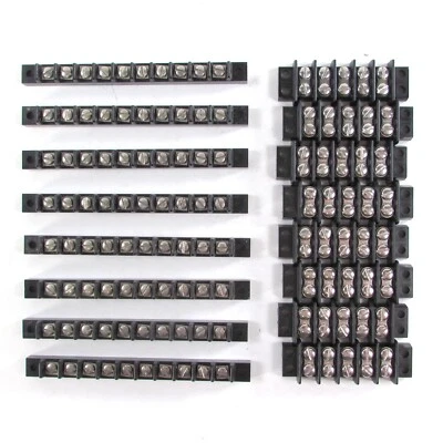 LOT of 16 Cinch Terminal Blocks 3/8" Centers 16AWG 5 Poles and 10 Poles - Image 1 of 4