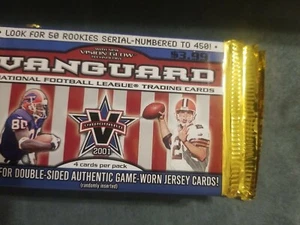 2001 Pacific Vanguard Football (1) Pack From Box - Drew Brees RC Rookie?🔥 - Picture 1 of 2