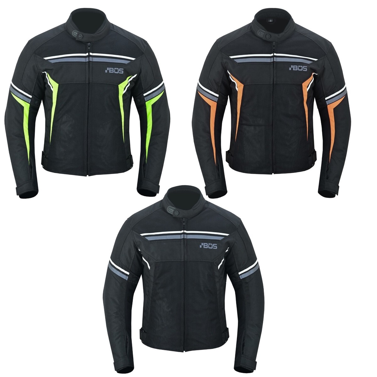 Heyberry Motorradbekleidung Motorradjacke Textil Schwarz