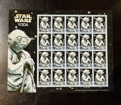 Scott 4205 STAR WARS - Panel de 20 estampillas de 41¢ de EE. UU. de colección MNH 2007 Foto 1 de 2