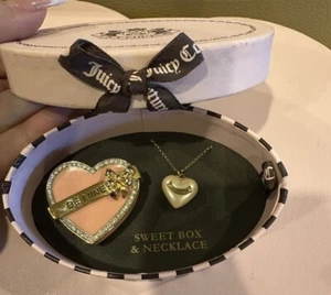 JUEGO COLLAR CAJA CORAZÓN Y2K JUICY COUTURE VINTAGE - Imagen 1 de 10