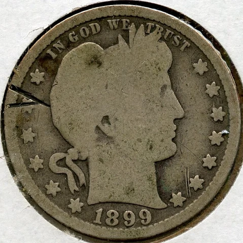 1899-S Barber Silver Quarter - San Francisco Mint - DM52 Cover