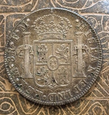 1791 Mexico - Silver 8 Reales - 'Piece of Eight' - Charles IV - Beautiful ! - Image 1 of 2