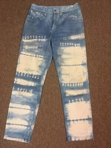 Jean de verano Madewell Perfect Tie Dye desgastado, azul blanco, 27 - Imagen 1 de 7