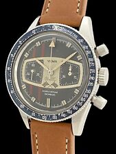 AWESOME Vintage 1960'S YEMA RALLYE Racing Chronograph MARIO ANDRETTI WATCH! 9312