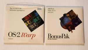 Vintage 1994 IBM OS/2 WARP Ver. 3 with Bonus Pak CD-Rom