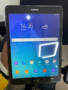 Samsung Galaxy Tab A SM-T550 9.7" Black 16GB Android WiFi Tablet - Picture 1 of 4
