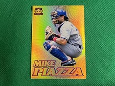 1995 Pacific Gold Prisms #17 Mike Piazza Los Angeles Dodgers