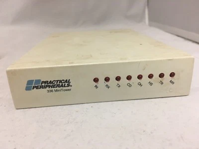 PRACTICAL PERIPHERALS 336 MiniTower 4719US External Phone Modem - Image 1 of 3